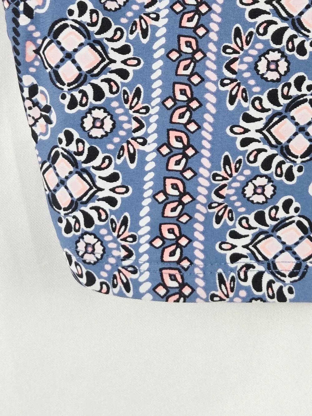 Justice Girls Blue & Pink Patterned Swimsuit Tank Top Size 10